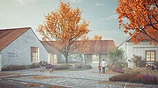 V architektonické sout�i na nový spolkový d�m a opravu obecního ú�adu v...
