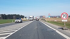 Na silnici I/35, která mezi Svitavami a Litomylí kopíruje budovaný úsek...