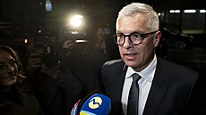 Ivan Kor�ok ve svém volebním �tábu (23. b�ezna 2024)