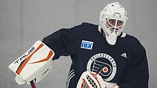 Ivan Fedotov na tréninku Philadelphia Flyers