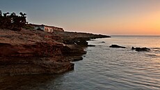 �ecký ostr�vek Gavdos v Libyjském mo�i (23. února 2011)
