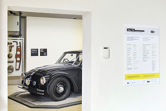 Centrum stavitelsk©ho dÄdictv­ v Plas­ch vystavuje opravený vůz Tatra 77a