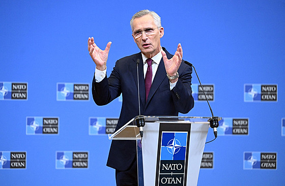 Generální tajemník NATO Jens Stoltenberg (4. dubna 2024)