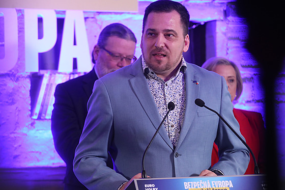 Lidovec Tomá Zdechovský pi zahájení kampan koalice SPOLU k volbám do...