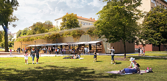 Fasáda nové �elepky bude sklen�ná a otevíratelná, zdej�í pivnice zárove�...