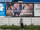 Billboard Ivana Koroka v Bratislav (3. dubna 2024)