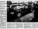Novinový lánek The Birmingham Post z 15. ledna 1994 o nalezeném utopeném...