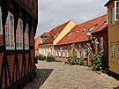 Vtina hrázdných dom v Ribe, nejstarím mst Dánska, je pod ochranou...