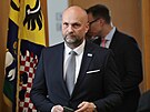 Josef Blica chvli po zvolen novm moravskoslezskm hejtmanem (3. dubna 2024)