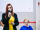 Petra Rédová pi pedstavení kandidátky STAILO! pro volby do Evropského...