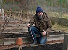 Zahradník Tomá Trejbal radí, jak vysít hrách na pipravený záhon