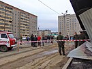 Orsk v kvtnu 2007 po výbuchu v místní kavárn