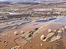 Ruskou Orenburskou oblast suují záplavy kvli stoupajícím vodám po jarním tání...