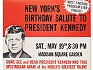 Plakát ke galaveeru Demokratické strany, na nm John Fitzgerald Kennedy...