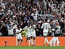 Radost fotbalist Realu Madrid z gólu do sít Manchesteru City.