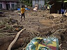 Následky povodní na Západní Sumate v Indonésii (10. bezna 2024)