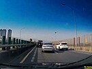 Zemtesení rozhoupalo dálnici na východ Tchaj-wanu