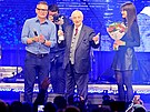 Ji�� Such� (s cenou) na p�ed�v�n� hudebn�ch cen �eb��k v Plzni. (5. dubna 20204)