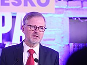 Premiér a pedseda ODS Petr Fiala pi zahájení kampan koalice SPOLU k volbám...