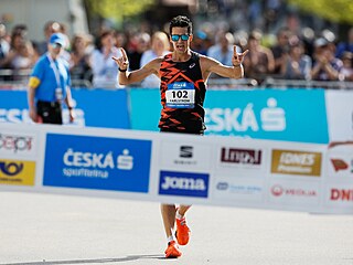 �véd Perseus Karlström b�hem závodu Pod�brady Walking 2024.