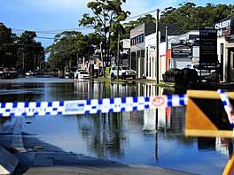 Následky záplav na periferiích australského Sydney (6. dubna 2024)
