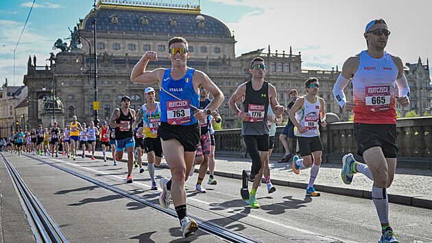 Momentka z Pra�sk�ho p�lmaratonu