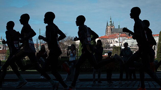 Momentka z Pra�sk�ho p�lmaratonu.