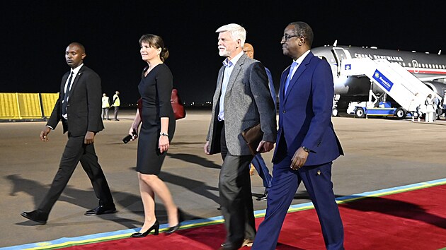 esk prezident Petr Pavel dorazil na nvtvu Rwandy bhem sv prvn africk cesty ve funkci. (5. dubna 2024)