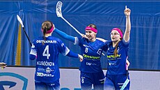 Radost vítkovických florbalistek.