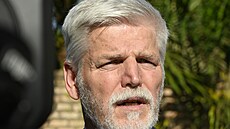 eský prezident Petr Pavel hovoí s novinái bhem návtvy Rwandy. (6. dubna...