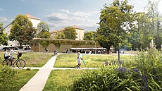 Fasáda nové �elepky bude sklen�ná a otevíratelná, zdej�í pivnice zárove�...