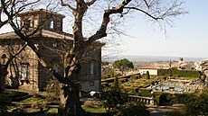 Villa Lante v Bagnai ve stední Itálii a její manýristická zahrada s mnostvím...