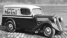 Julius Meinl firemní automobil