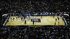 Basketbalisté Connecticutu slaví titul v národním  ampionátu NCAA na State...