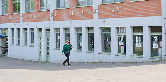 Bývalý rockový klub Golem ve Zlín� sídlí v budov� Tr�nice. (duben 2024)