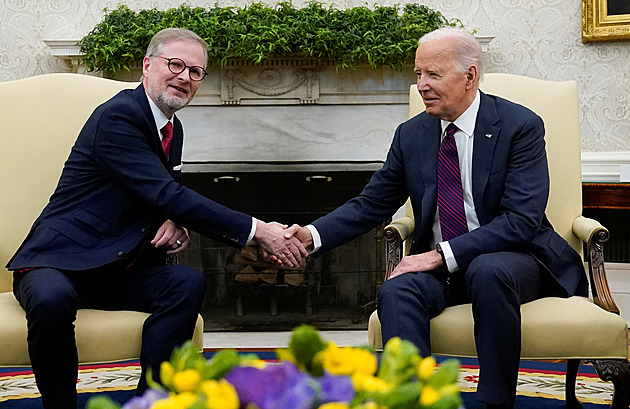 Česko je skvělý spojenec, chválil Biden. S Fialou probral Ukrajinu, Írán i reaktory