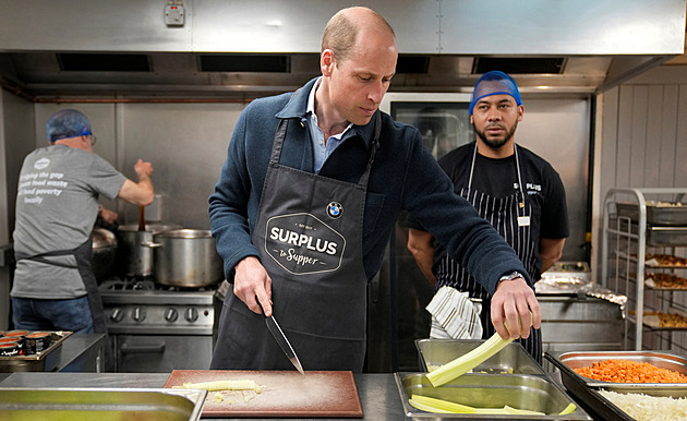 Princ William vařil špagety. Charita byla první akcí od oznámení rakoviny Kate
