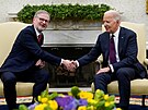 Premiér Petr Fiala v pondlí jednal s americkým prezidentem Joem Bidenem v...