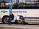 Oblast kolem autobusovho ndra v Kyjov na Hodonnsku je podle mstnch...