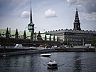 Historická budova burzy ze 17. století v dánské Kodani pedtím, ne ji postihl...