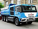 Vodíková Tatra má maximální výkon 580 kW, toivý moment 2300 Nm a plnní...
