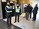Policie asistovala pi návtv prezidenta eské republiky v sídle krajského...
