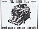 Penosný psací stroj Remington
