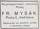 Cukrárna Myák funguje ve Vodikov ulici dodnes.