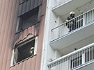 V �elezn�m Brod� ho�el byt v dev�t�m pat�e panelov�ho domu.