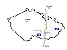 Historická trasa Hitlerovy dálnice, jí se plánovaná trasa D43 nejvíce blíí.