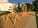 Studentský projekt promny parku na Libuín je vyladn do detail. Grafické...