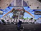 Alternativní tvr Christiania v Kodani v Dánsku. (11. února 2024)