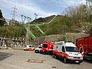 Výbuch vodní elektrárny italském mst Bargi poblí Bologni. (9. dubna 2024)