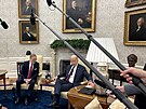 Premiér Petr Fiala na návtv u amerického prezidenta Joea Bidena v Bílém dom.